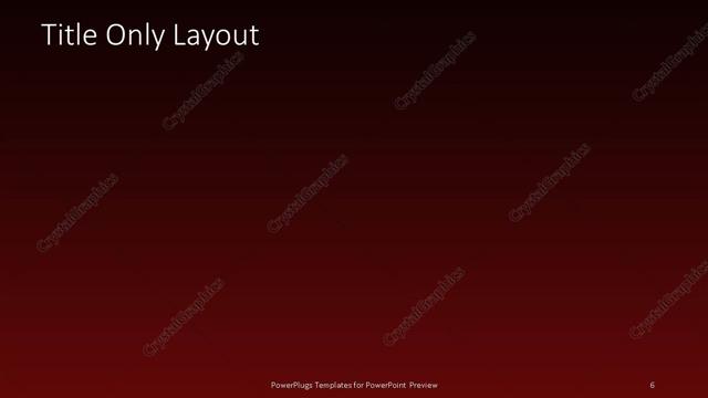 Title Only presentation slide layout