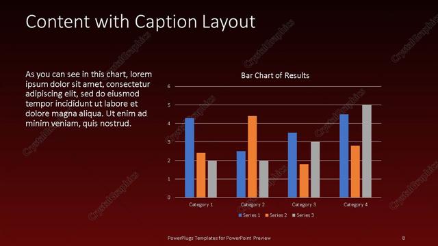 Content with Caption presentation slide layout