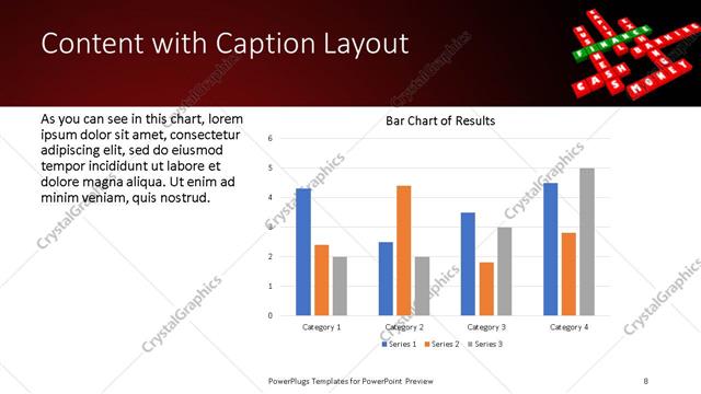 Content with Caption presentation slide layout