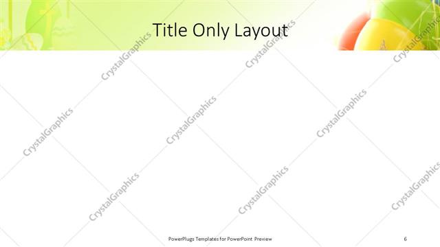 Title Only presentation slide layout