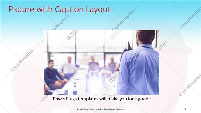 Picture with Caption presentation slide layout