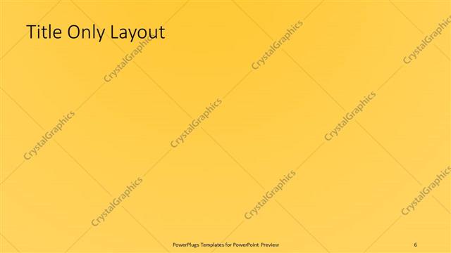 Title Only presentation slide layout