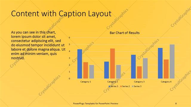 Content with Caption presentation slide layout