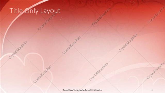 Title Only presentation slide layout