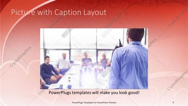 Picture with Caption presentation slide layout