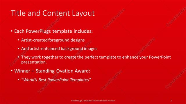 Title and Content presentation slide layout