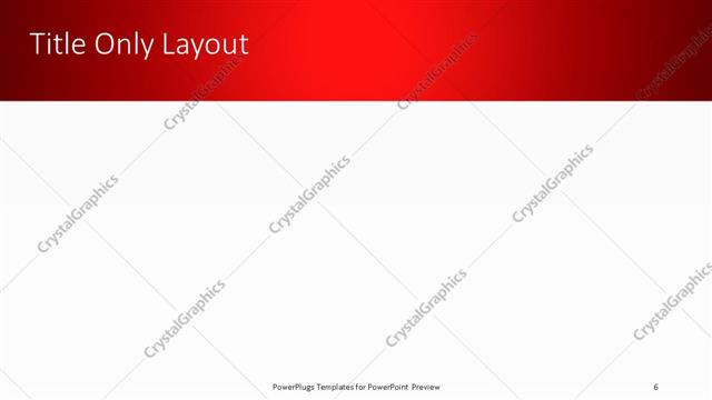 Title Only presentation slide layout