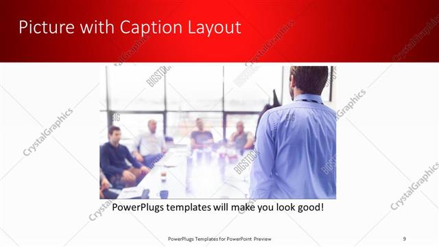 Picture with Caption presentation slide layout