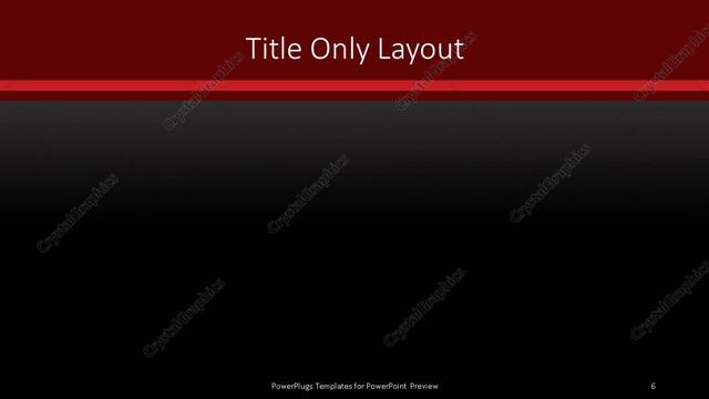 Title Only presentation slide layout