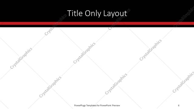 Title Only presentation slide layout