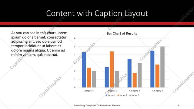 Content with Caption presentation slide layout