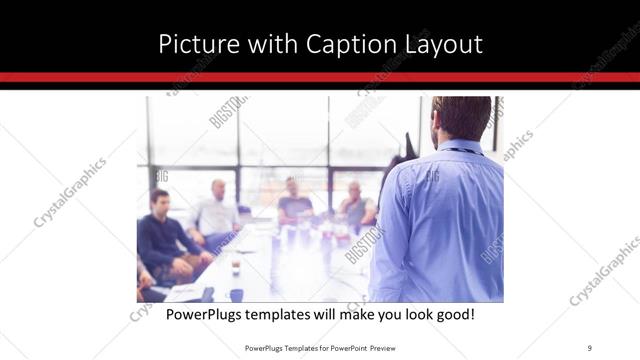 Picture with Caption presentation slide layout