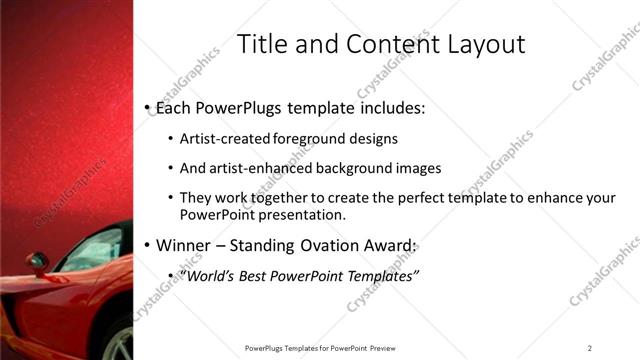 Title and Content presentation slide layout