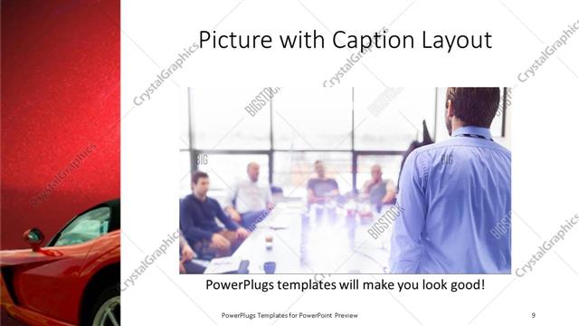 Picture with Caption presentation slide layout
