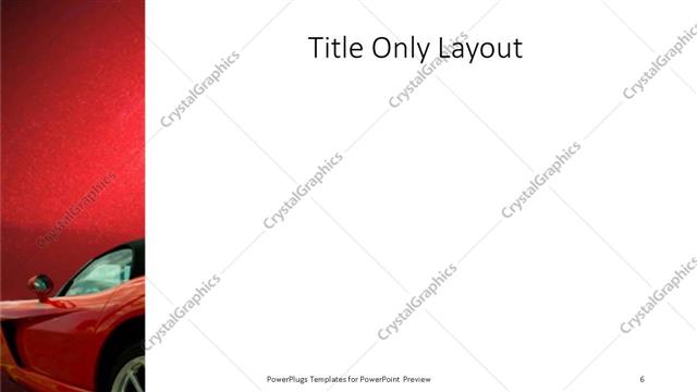 Title Only presentation slide layout