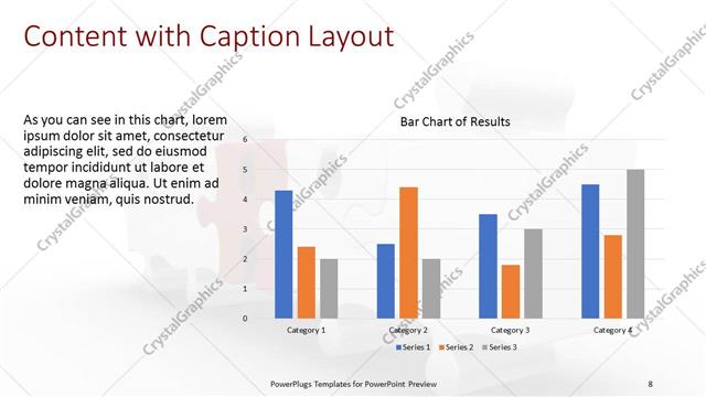 Content with Caption presentation slide layout