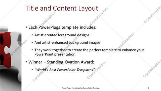 Title and Content presentation slide layout