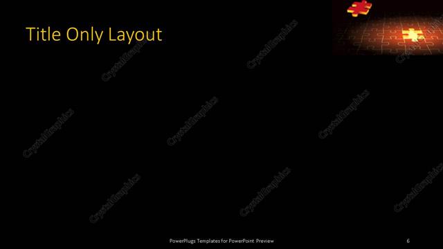 Title Only presentation slide layout