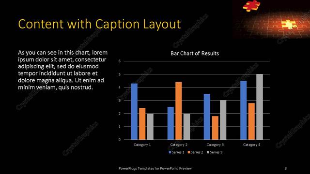 Content with Caption presentation slide layout