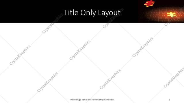 Title Only presentation slide layout