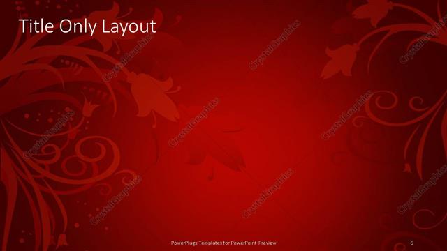 Title Only presentation slide layout