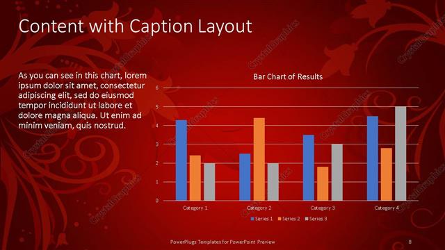 Content with Caption presentation slide layout