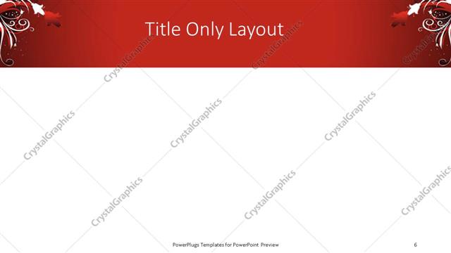 Title Only presentation slide layout