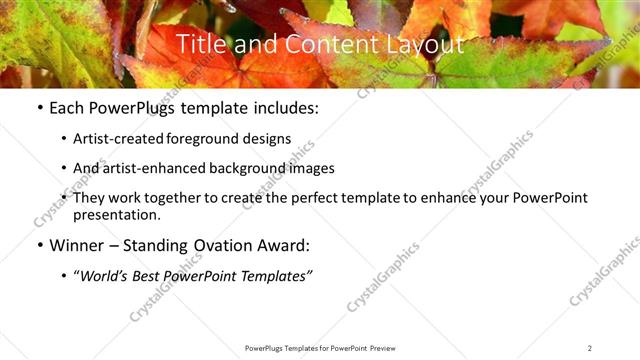 Title and Content presentation slide layout