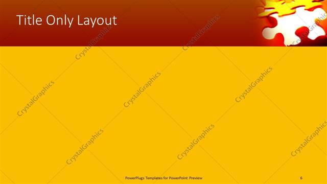 Title Only presentation slide layout