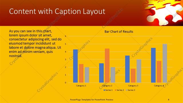 Content with Caption presentation slide layout