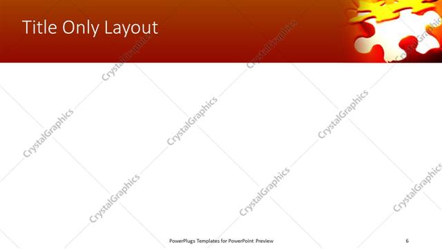 Title Only presentation slide layout