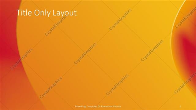 Title Only presentation slide layout