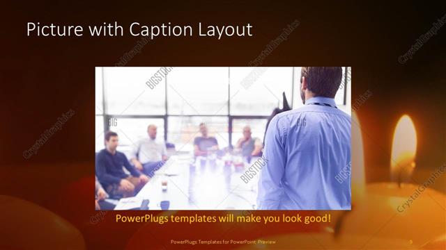 Picture with Caption presentation slide layout