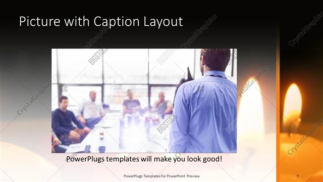 Picture with Caption presentation slide layout
