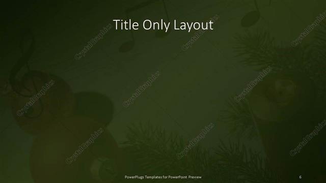 Title Only presentation slide layout