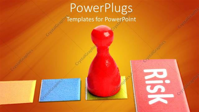  Presentation with risk - A red pawn goig towards the risk factor