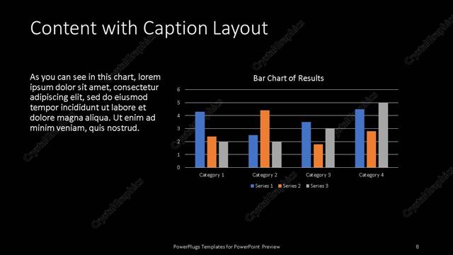 Content with Caption presentation slide layout