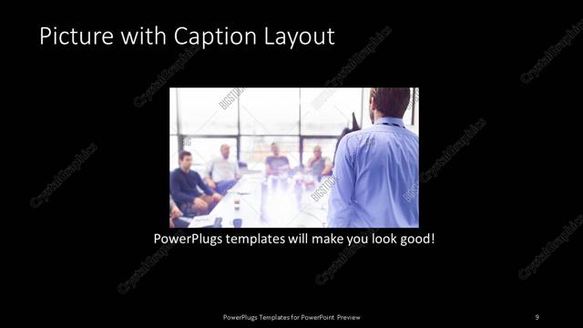 Picture with Caption presentation slide layout