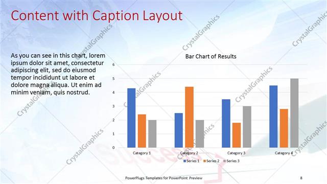 Content with Caption presentation slide layout