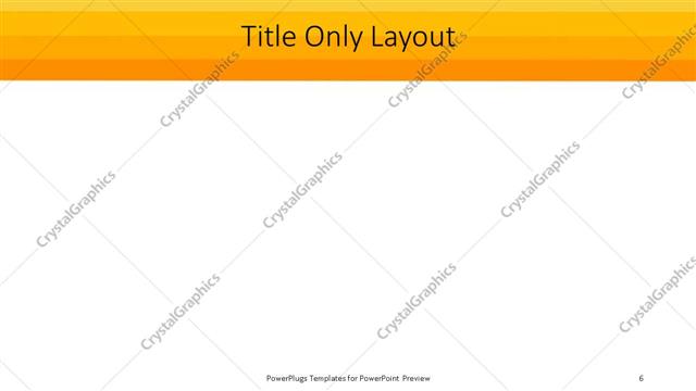 Title Only presentation slide layout