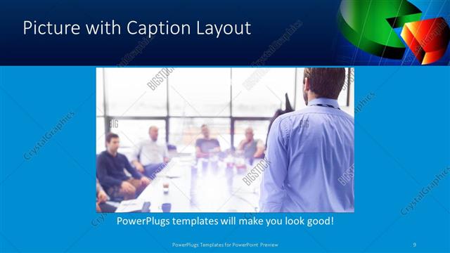 Picture with Caption presentation slide layout