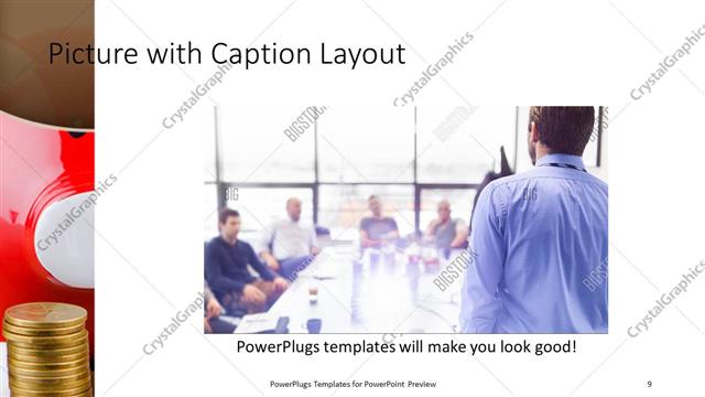 Picture with Caption presentation slide layout
