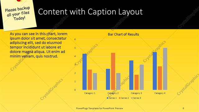 Content with Caption presentation slide layout