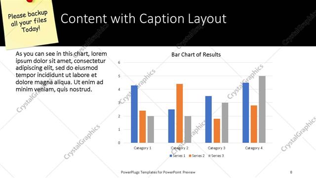 Content with Caption presentation slide layout