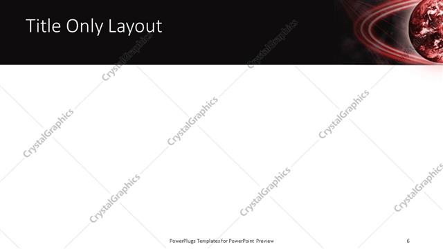 Title Only presentation slide layout