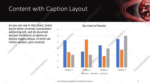 Content with Caption presentation slide layout