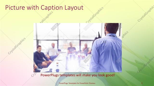 Picture with Caption presentation slide layout