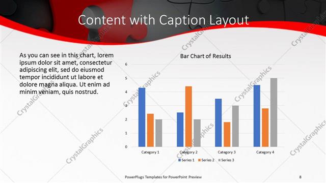 Content with Caption presentation slide layout