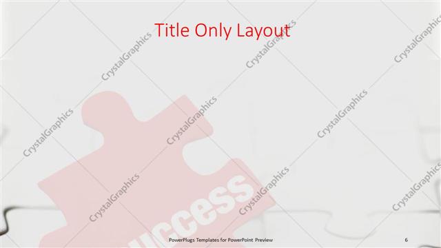 Title Only presentation slide layout
