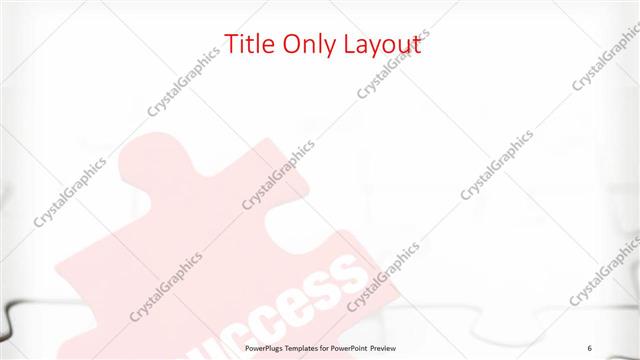 Title Only presentation slide layout